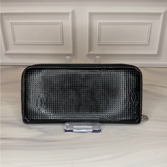 Cartier Collectible 250th Anniversary Black Leather Zip-Around Wallet - Picture 3 of 8